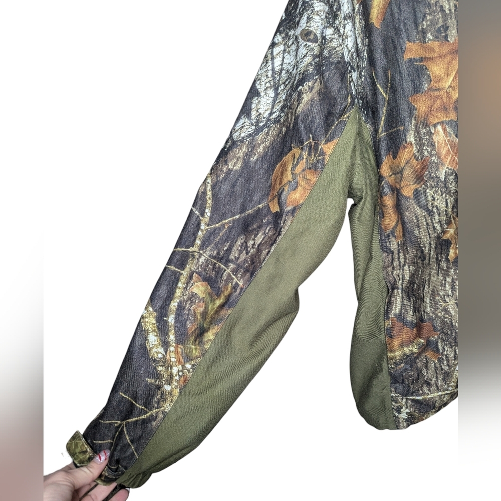 Sports Afield Jacket Men’s XL Camo Hooded Full Zip Hunting Realtree Style Lined - Picture 8 of 16
